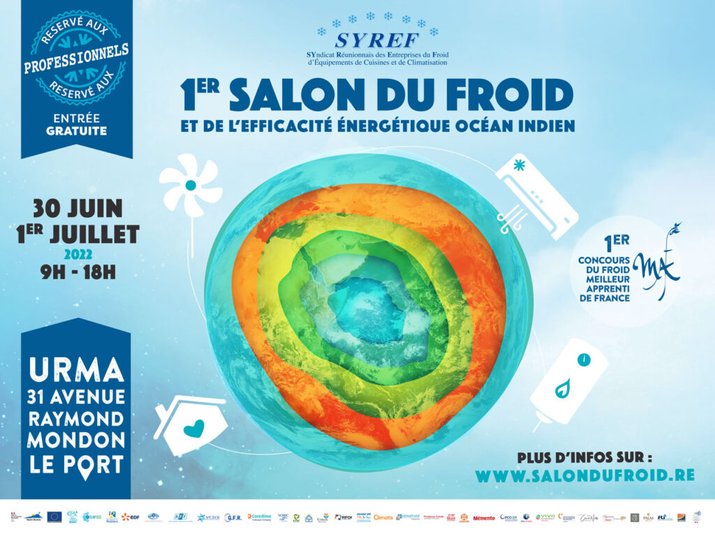 1er Salon du Froid de l'ocean indien. Participation Clim 101